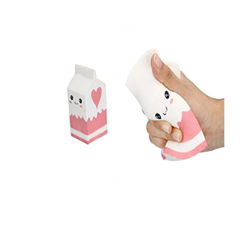 Kemilove Kemilove 1pcs Jumbo Squishy  Yogurt Bottle  Scented Squishy Slow Rising Squeeze Toys Jumbo Collection Gift  (White)