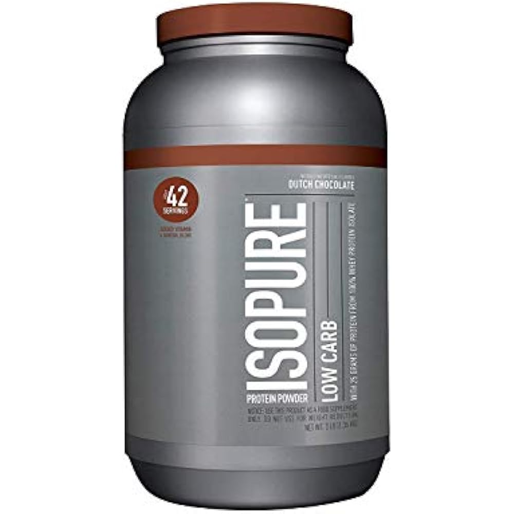 Isopure Low Calcium Carb Protein Powder, 100 Whey Isolate, Keto
