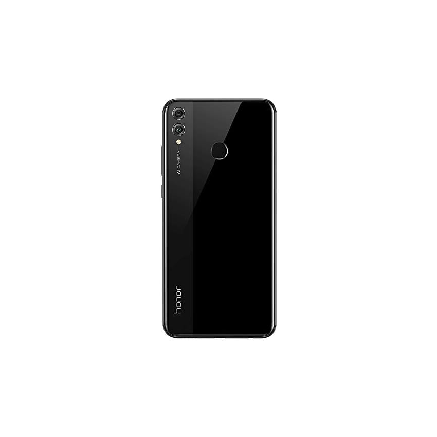 Huawei Honor 8X (64GB + 4GB RAM) 6.5" HD 4G LTE GSM Factory Unlocked Smartphone - International Version No Warranty JSN-L23 (Black)
