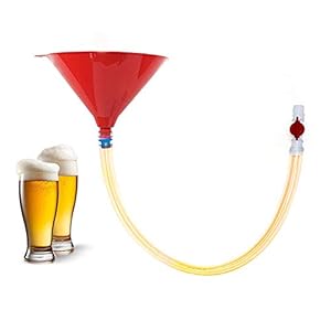 Bier Bong Trechter met ventiel,MOSINITTY 30 voet (30 inch) Plastic enkele buis bier trechter Premium trechter voor bier…