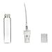 Enslz 20pcs Empty Clear 5ml Glass Spray Bottle Refillable Perfume Glass Bottles for Travel