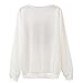 KSJK Women Colorful Print Loose Sweaters Sweatshirt