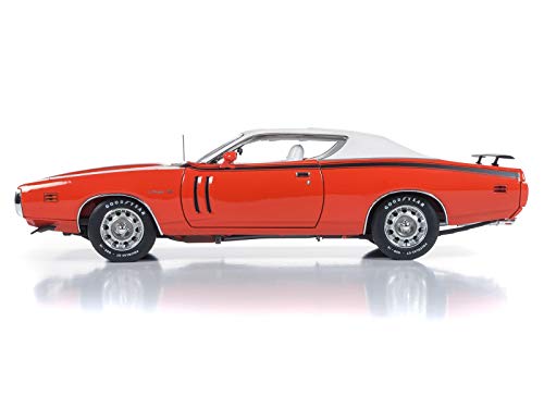 1971 Dodge Charger R/T with Sunroof Orange and White Top (MCACN) Limited Edition to 1002 Pieces Worldwide 1/18 Diecast Model Car by Autoworld AMM1148