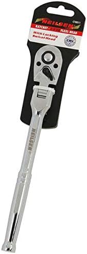 Neilsen CT0811 3/8in DR Flexi-Head Ratchet, Silver