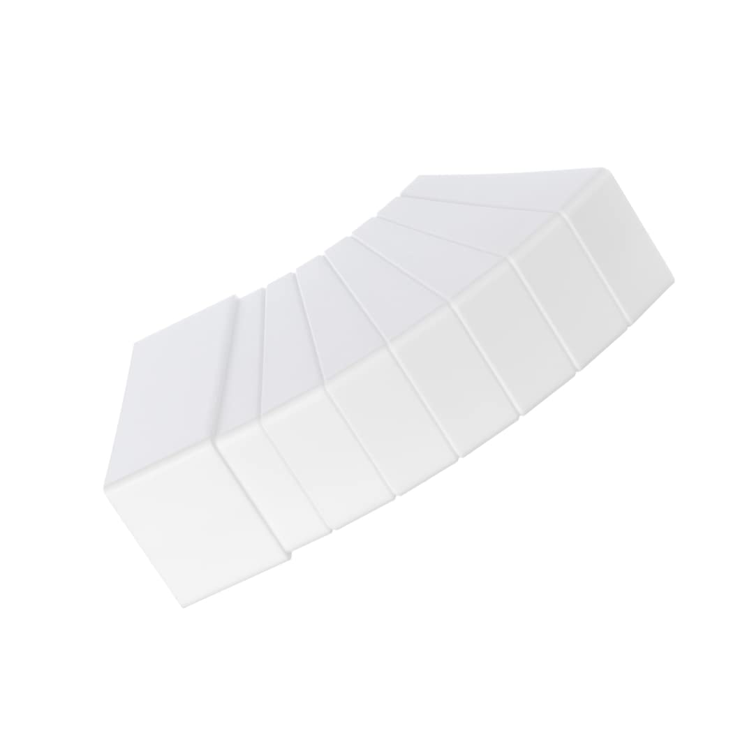 110x55mm Duct Connector - 15-60° Horizontal Elbow Bend - Rectangular Flat PVC Ducting