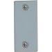 Prime-Line U 9521 Steel Door Edge Hole Filler Plate, 1-1/8 In., Gray Finish (Single Pack)