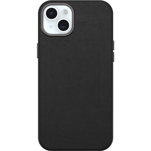 OtterBox iPhone 15 Plus Symmetry Series Cactus Leather for MagSafe - Noir ASH (…