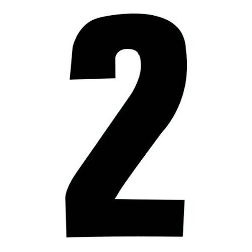 Self Adhesive Wheelie Bin Numbers 17cm 2 Black Amazon.co.uk DIY