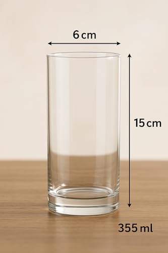 Ocean Fin Line Glass Set, 355ml, Set of 6, Transparent 2