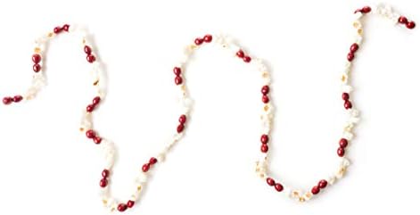 CraftMore Popcorn and Cranberry Plastic Garland