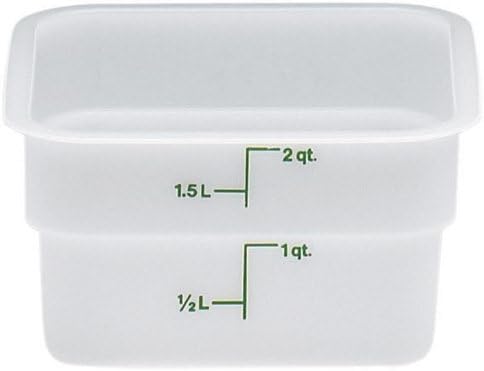 Cambro 2Sfsp148 White Poly 2 Qt Camsquare Container