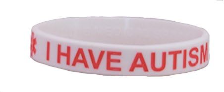 Cute Medical Bracelet Autism Bracelet in Medium, Choose your Favorite Color (White)
