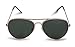 Stylle Classic Aviator Pilot Flat Lens Sunglasses For Men and Women with Protective Bag, 100% UV Protection - Pack of 2