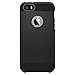 Spigen Tough Armor Desigend for Apple iPhone SE Case (2016) / Designed for iPhone 5S Case (2013) / Designed for iPhone 5 Case (2012) - SF Smooth Black