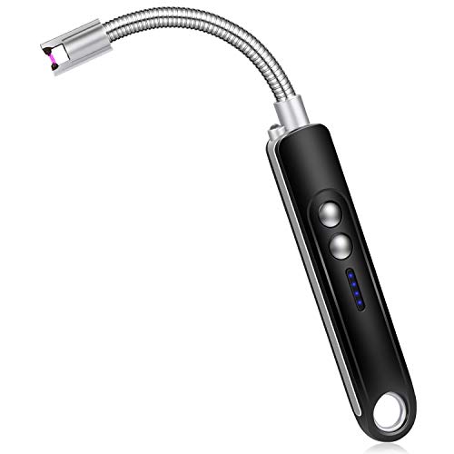 Authenzo Candle Lighter, Electric Lighter with USB and LED Flashlight