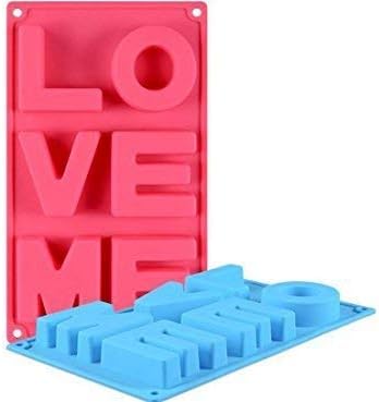 Silicone Cake Mould Tray Large Love ME Muffin Shape Celebrations Decorate Baking Tray Party UK