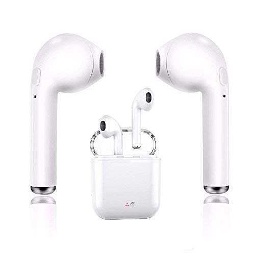 Wireless Earbuds,Bluetooth Headphones Sweatproof Sport Headsets in-Ear Noise Cancelling Earphone with Built-in Mic and Charging Case for iPhone and Other Smart Devices 