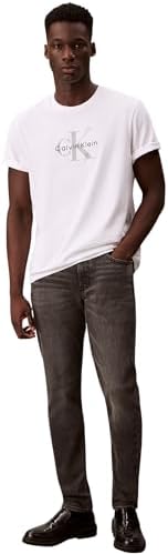 Herren Jeans Hose Taper Hearst Grey Slim Fit, Grau (Hearst Grey), 35W/32L