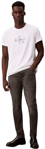 Uomo Jeans Taper Hearst Grey Slim Fit, Grigio (Hearst Grey), 32W/35L