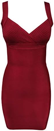 KAOUYOU Women's Sleeveless Bodycon Bandage Dress Sexy Mesh Dress Evening Party