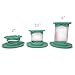 Paint Brush Cleaner Rinse Cup (All-in-One) Fine Art, Studio, Classroom | Brushes Holder & Silicone Cleaning System for Acrylic, Watercolor, and Water-Based Mediums (Jar, Green)
