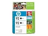 HP 92 Black Ink Cartridge Twin Pack (C9512FN) C9512FN140