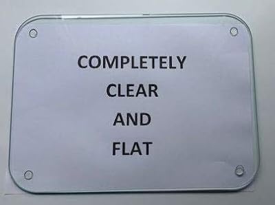 Pearl Glass Completely Clear Flat Float Glass Worktop Saver 60x40cm