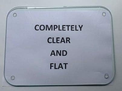 Pearl Glass Completely Clear Flat Float Glass Worktop Saver 60x40cm