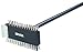 SPARTA 4029000 Stainless Steel Grill Brush, Grill Scraper With Metal Bristles, 30.5 Inches, Black