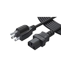 PWR + 12 ft 3 Prong AC Power Cord para TV LCD Plasma, DLP LED Monitor de visualización, Samsung, Toshiba, Vizio