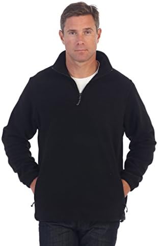 GiobertiMens Half Zip Polar Fleece Jacket