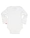 Ruffled Long Sleeve Layering Bodysuit - White - 6-12m
