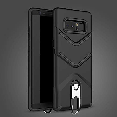LEMCAS Dual Layer TPU and PC with Stand and Belt Clip Holder Back Case Cover for Samsung Galaxy Note 9 (Black)