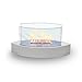 Anywhere Fireplace Lexington Tabletop Fireplace, Portable Ventless Liquid Bio-Ethanol Fireplace, Modern Elegant Tabletop Smokeless Fire Feature for Indoor or Outdoor Use (White)
