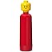 Lego Drinking Container Bottle Red with Lego Head Cap