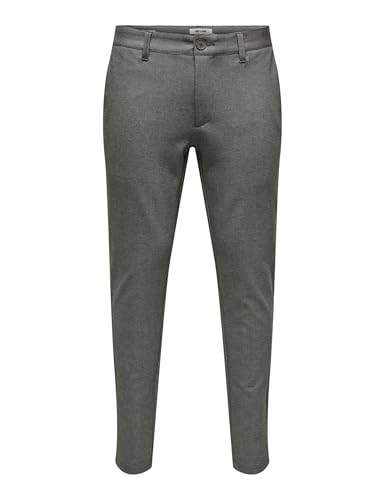 ONLY & SONS Onsmark 020934 - Pantaloni Slim Ditsy Noos, Demitasse, 28W x 32L