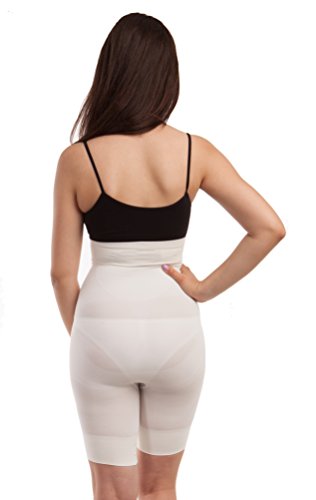GABRIALLA Seamless Breathable Milk Fiber Body Shaping High Waist Support Shorts Support Girdle BSM-715 - Thumbnail 3