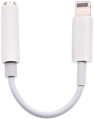 3.5mm Headphone Jack Adapter, Connector for Phone XS Max/XR/XS/X/8/7/Plus/6S/6/Se/5S/5C/Pad/and More, Music Control & Calling Function Supported iOS12 - White