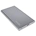 Avido World's Thinnest 4000mAh 2.1Amp Output Portable Ultra-Slim Power Bank Charger/External USB Battery Power Pack for Samsung phones and all USB-charged devices [Retail Packaging] - Silver