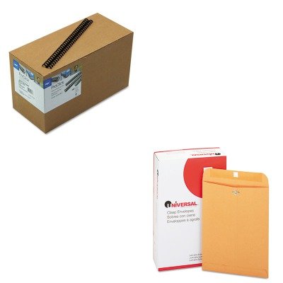 KITSWI2514700UNV35264 - Value Kit - Swingline ProClick Easy Edit Spines (SWI2514700) and Universal Kraft Clasp Envelope (UNV35264)