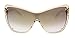 Tom Ford Ekaterina Sunglasses FT0363 41G, Champagne Crystal Frame, Brown Lens, 137