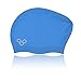 Vitchelo Waterproof Extra Large Swim Caps for Long Hair - Silicone Swimming Cap Dreadlocks Women & Ladies That Keeps Hair Dry (Blue)