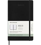 モレスキン 手帳 2022年7月始まり 18カ月 ウィークリーダイアリー ソフトカバー ラージサイズ(横13cm×縦21cm) ブラック DSB18WN3Y23