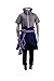 OURCOSPLAY Naruto Uchiha Sasuke Men's Cosplay Costume 5Pcs (Men L)