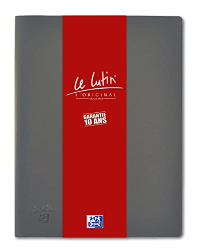 OXFORD Le Lutin® LOriginal A4 Document Protector 60 Pockets / 30 Pockets PVC Cover Grey