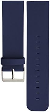Basis Peak Band, Threeeggs Genuine PU Leather Watch Strap with Quick Release Pin for Intel Basis Peak &amp; Fitbit Blaze Smart Watch (B Leather Blue, Large)