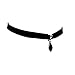 Arthlin Black Crystal Rhinestone Pendant on Black Velvet Choker Necklace for Women