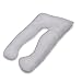 AngQi Cotton Pregnancy/Maternity Pillowcase, C Shaped, White