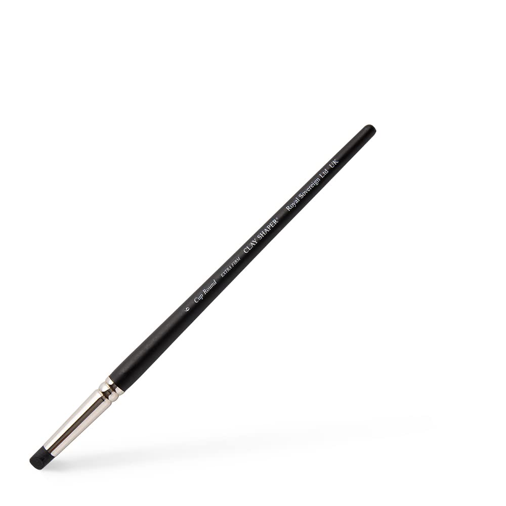 Colour Shaper Cup Round 6 Extra Firm Painting Shaper Brush - Black