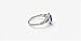 Neoglory Platinum Plated Blue Ocean Heart Crystal Engagement Rings Size 8